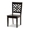 Baxton Studio Ela Modern and Contemporary Dark Brown Finished Wood 5-Piece Dining Set 183-11430-10892-Zoro - alternate 4